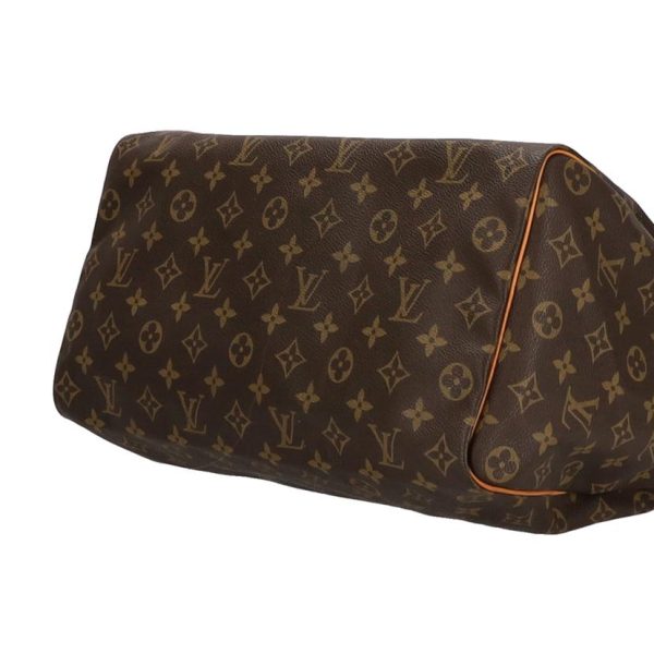 22361 3 Louis Vuitton Old Speedy 35 Monogram Handbag Brown