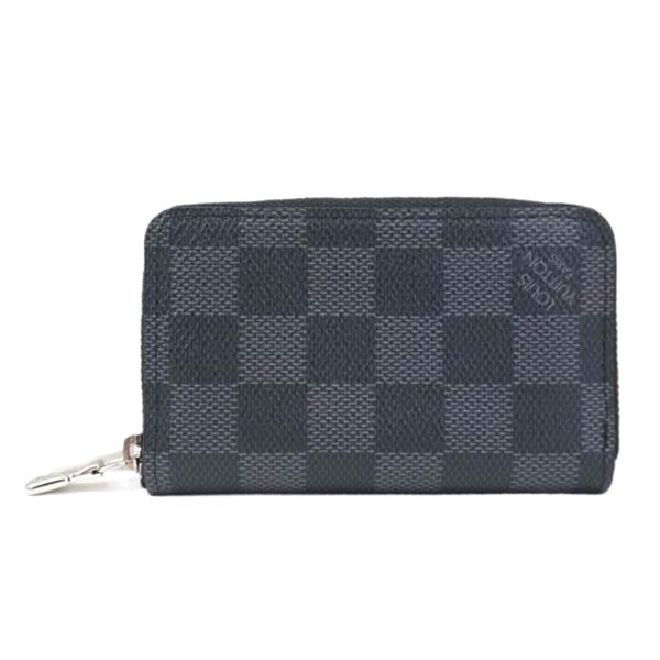 22365 1 Louis Vuitton Zippy Coin Purse Damier Graphite Wallet Black