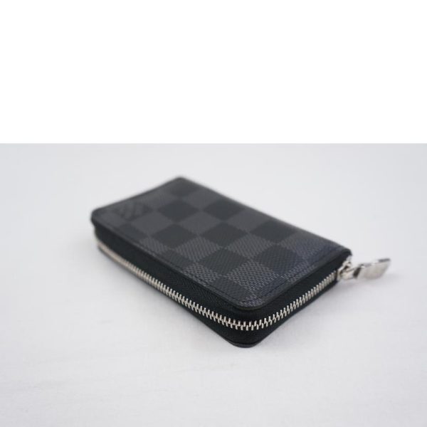 22365 3 Louis Vuitton Zippy Coin Purse Damier Graphite Wallet Black