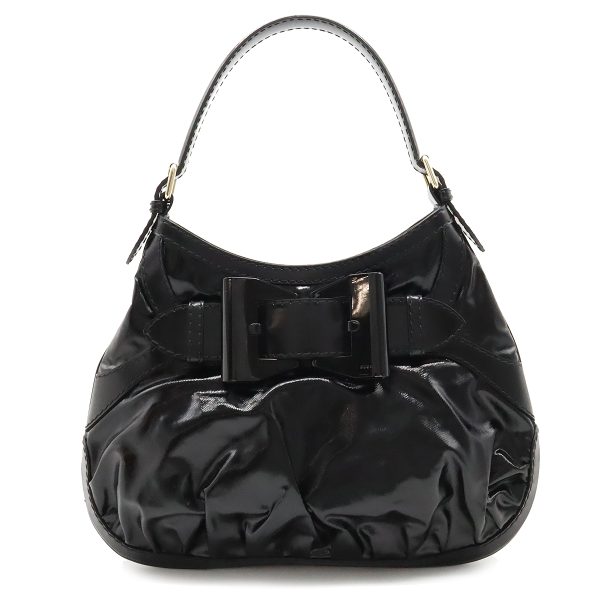 22371154 1 Gucci Quinn Hobo Shoulder Bag Patent Leather Black