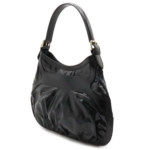 22371154 2 Gucci Quinn Hobo Shoulder Bag Patent Leather Black