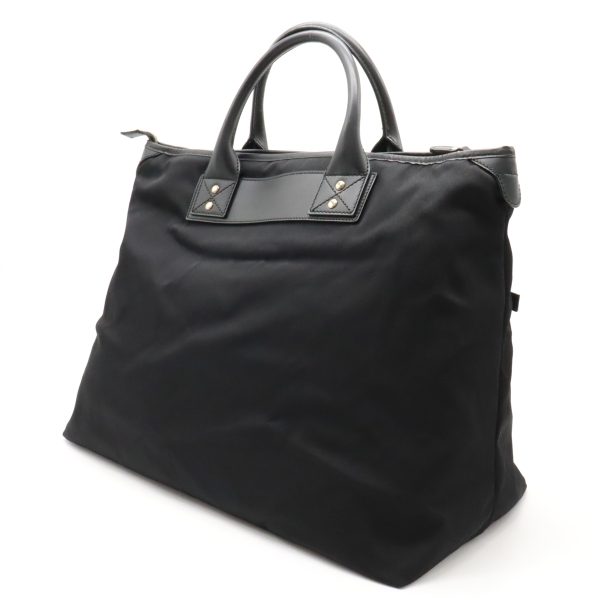 22380835 2 Gucci Parana Web Loop Tote Bag Nylon Canvas Leather Black