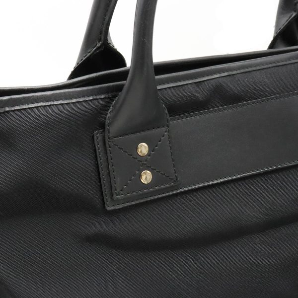 22380835 7 Gucci Parana Web Loop Tote Bag Nylon Canvas Leather Black