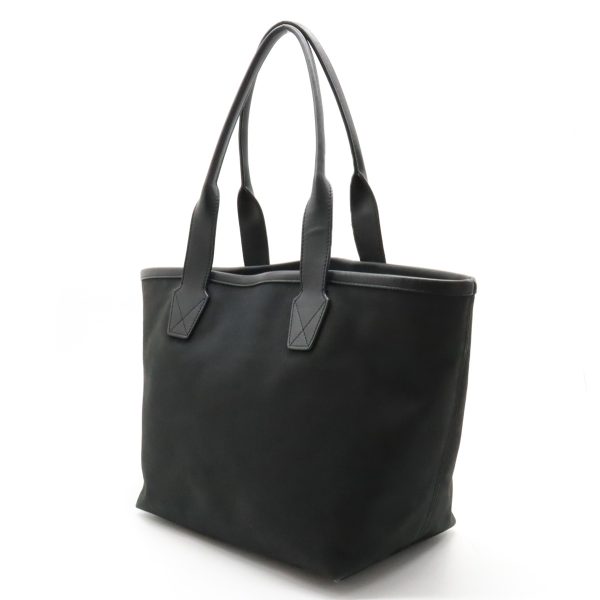 22390642 2 Balenciaga Cities Tote Bag Canvas Leather Black White