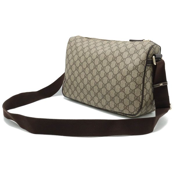 22401240 2 Gucci GG Supreme Shoulder Bag PVC Leather Beige Brown