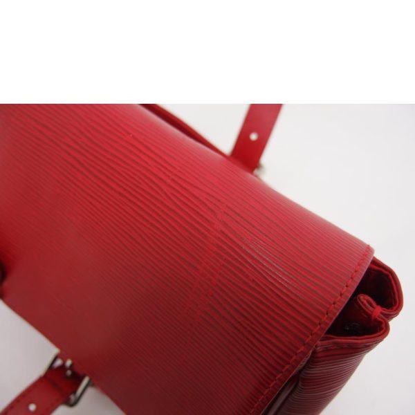 22408 13 Louis Vuitton Segur MM Epi Shoulder Bag Castilian Red