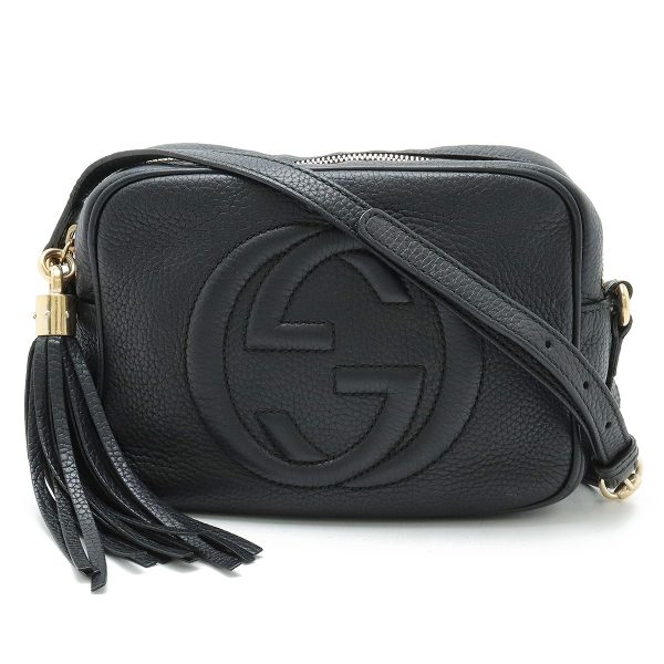 22410232 1 Gucci Soho Small Disco Bag Leather Black