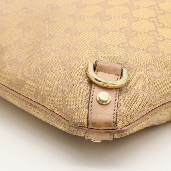 22430957 3 Gucci GG Canvas Crossbody Nylon Leather Pink Gold