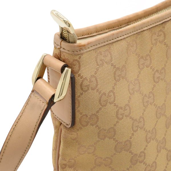 22430957 6 Gucci GG Canvas Crossbody Nylon Leather Pink Gold