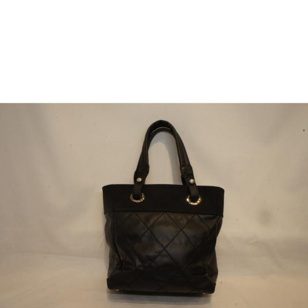 22463 2 Chanel Pavillia Ritz Tote Bag Black