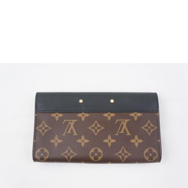 22491 2 Louis Vuitton Portefeuille Pallas Wallet Monogram Noir