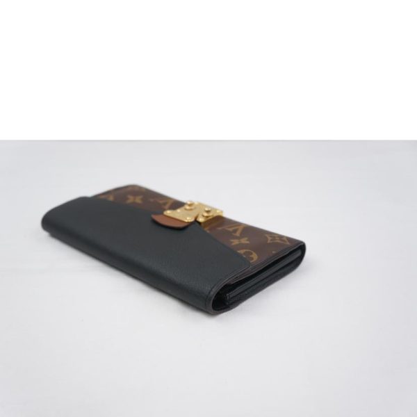 22491 3 Louis Vuitton Portefeuille Pallas Wallet Monogram Noir