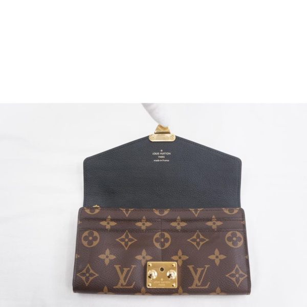 22491 4 Louis Vuitton Portefeuille Pallas Wallet Monogram Noir