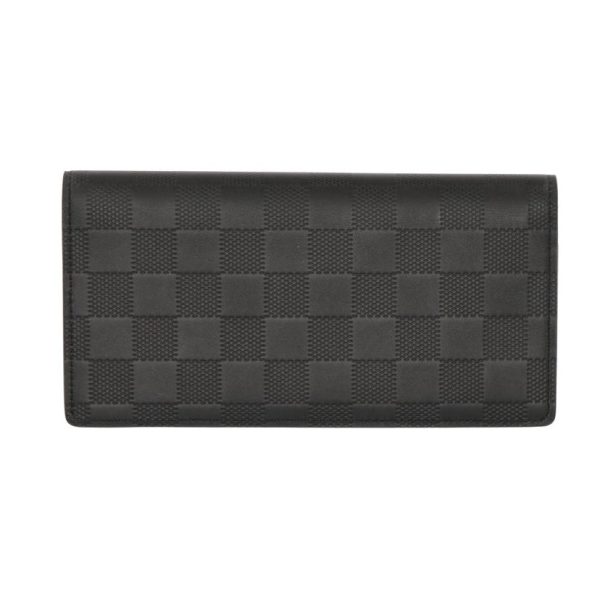 22641 2 Louis Vuitton Portefeuille Brazza Wallet Damier Infini Gray