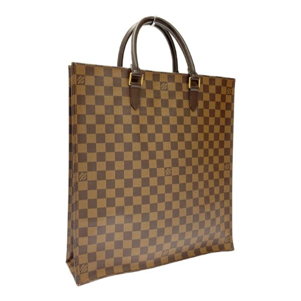 226840 2 LOUIS VUITTON Damier PVC Sac Pla Tote Bag Brown