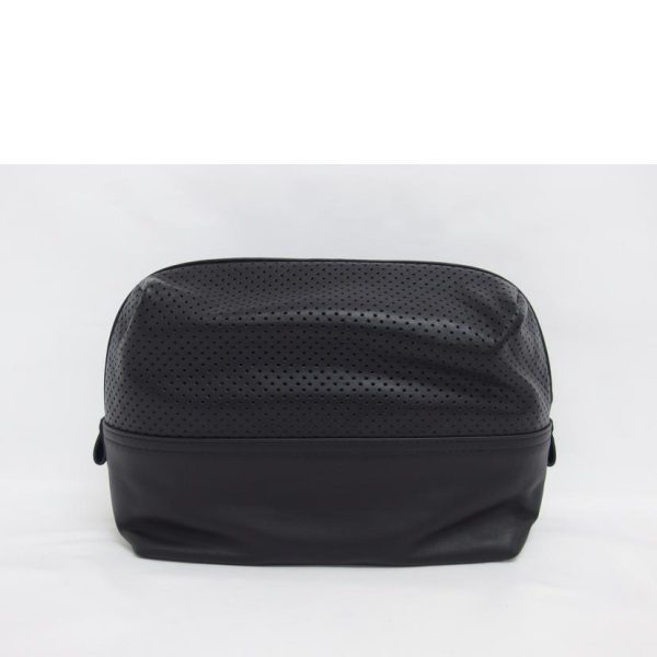 22699 2 Bottega Veneta Punching Leather Multi Pouch Black