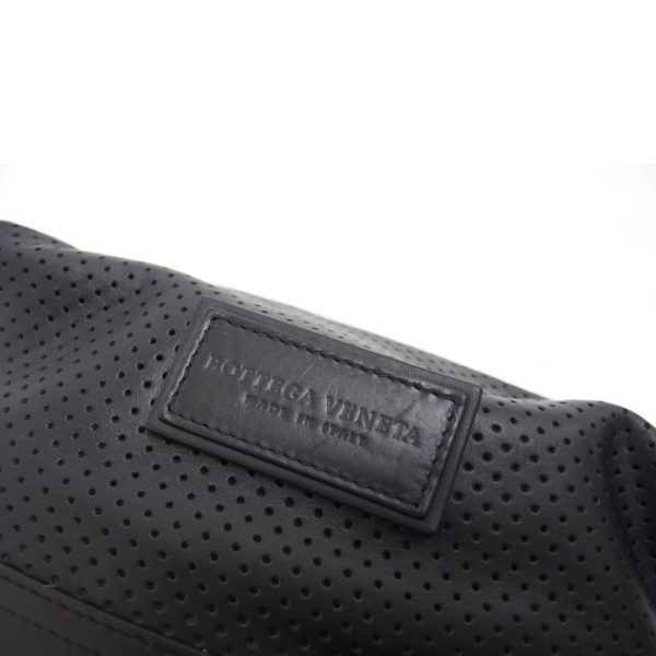 22699 7 Bottega Veneta Punching Leather Multi Pouch Black