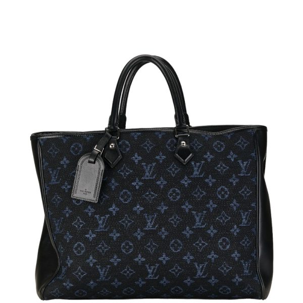 227 53635 1 Louis Vuitton Monogram Jacquard Grand Sac Tote Bag Blue