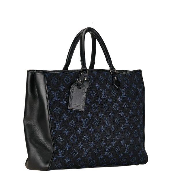 227 53635 2 Louis Vuitton Monogram Jacquard Grand Sac Tote Bag Blue