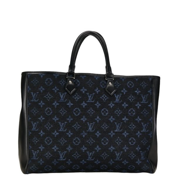 227 53635 3 Louis Vuitton Monogram Jacquard Grand Sac Tote Bag Blue