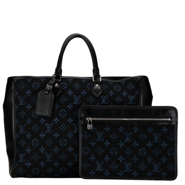 227 53635 53636 Louis Vuitton Monogram Jacquard Grand Sac Tote Bag Blue