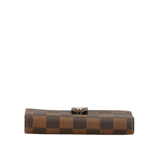 227 53637 4 Louis Vuitton Damier Portomone Viennois Wallet N61664 Brown