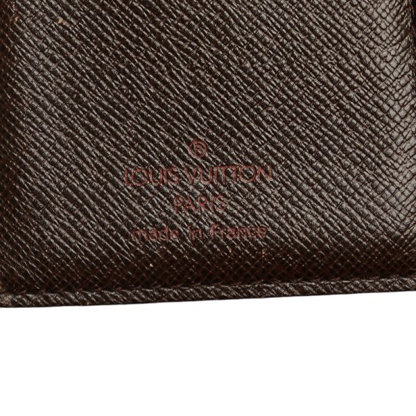 227 53637 7 Louis Vuitton Damier Portomone Viennois Wallet N61664 Brown