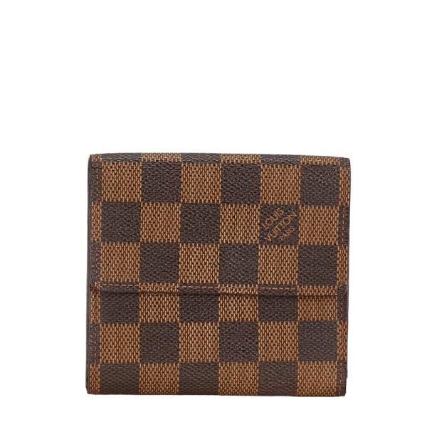 227 53639 3 Louis Vuitton Damier Portefeuille Elise Wallet N61654 Brown