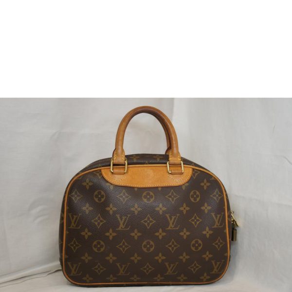 22735 2 Louis Vuitton Trouville Monogram Satchel Bag Brown