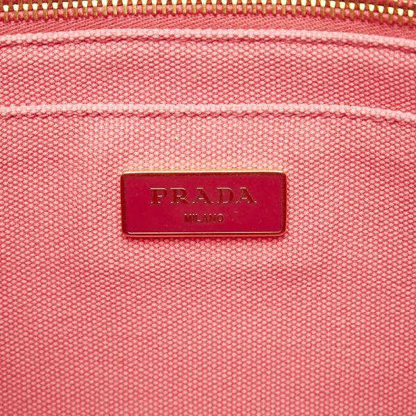 228 30347 10 Prada Canapa SS Handbag Shoulder Bag 2WAY Pink Canvas