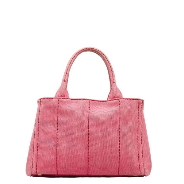 228 30347 4 Prada Canapa SS Handbag Shoulder Bag 2WAY Pink Canvas