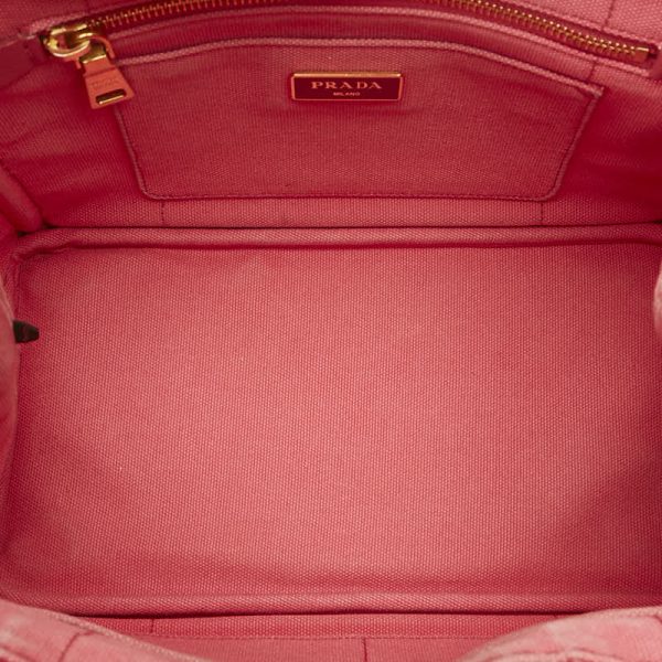 228 30347 8 Prada Canapa SS Handbag Shoulder Bag 2WAY Pink Canvas