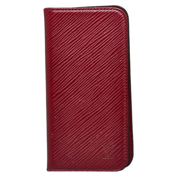 228 31895 1 Louis Vuitton Epi Folio iPhone Case M64468 Fuchsia Red Leather