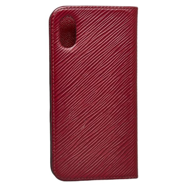 228 31895 3 Louis Vuitton Epi Folio iPhone Case M64468 Fuchsia Red Leather