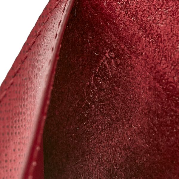 228 31895 7 Louis Vuitton Epi Folio iPhone Case M64468 Fuchsia Red Leather