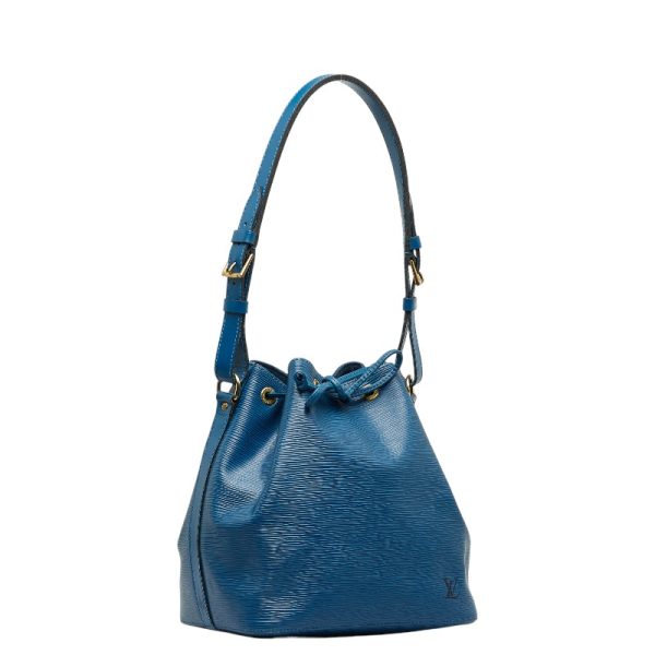 228 31919 2 Louis Vuitton Epi Petit Noe One Shoulder Bag M44105 Toledo Blue Leather