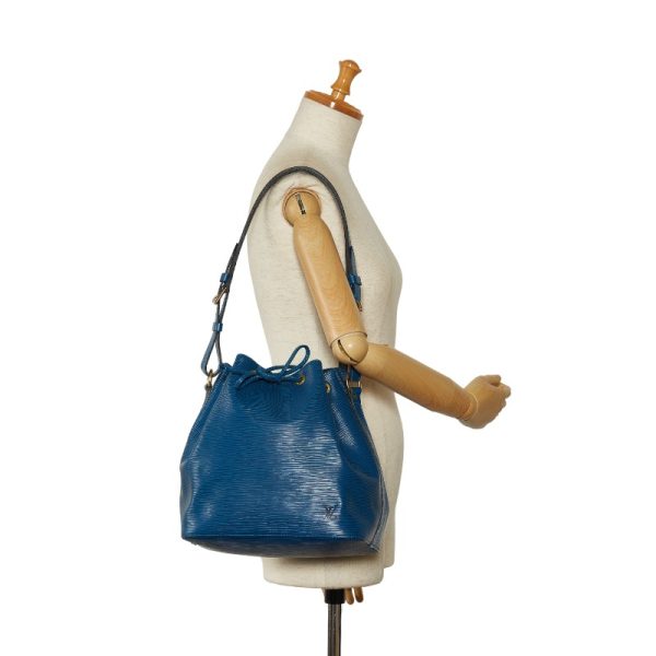 228 31919 9 Louis Vuitton Epi Petit Noe One Shoulder Bag M44105 Toledo Blue Leather