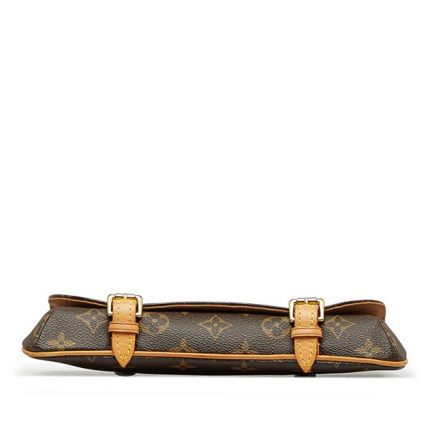 228 31952 4 Louis Vuitton Monogram Pochette Marel Waist Bag Brown