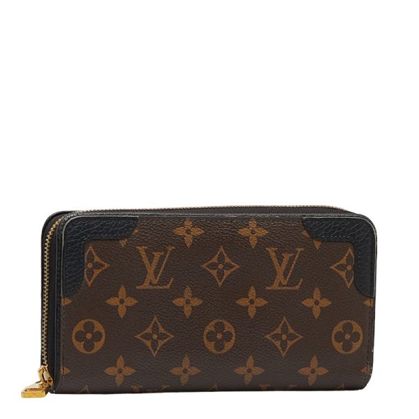 228 31953 2 Louis Vuitton Macassar Zippy Wallet Retiro Wallet Brown