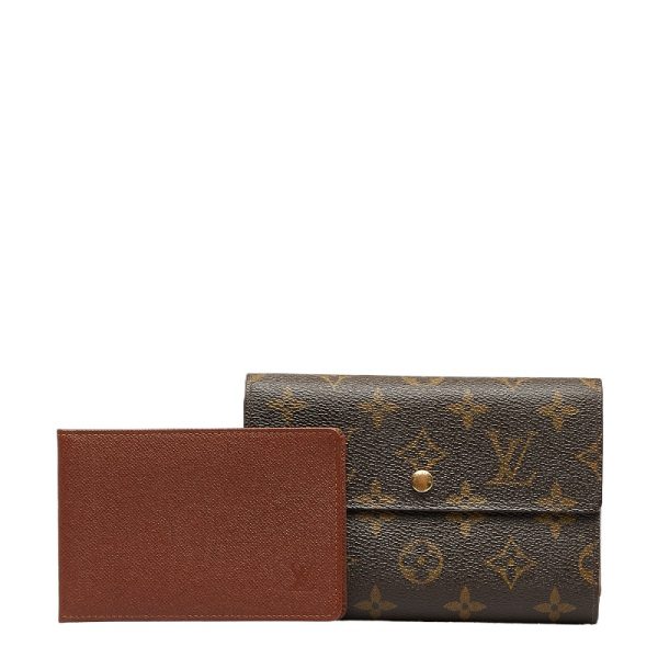 228 31974 11 Louis Vuitton Porte Tresor Etuit Papier Long Wallet M61202 Brown