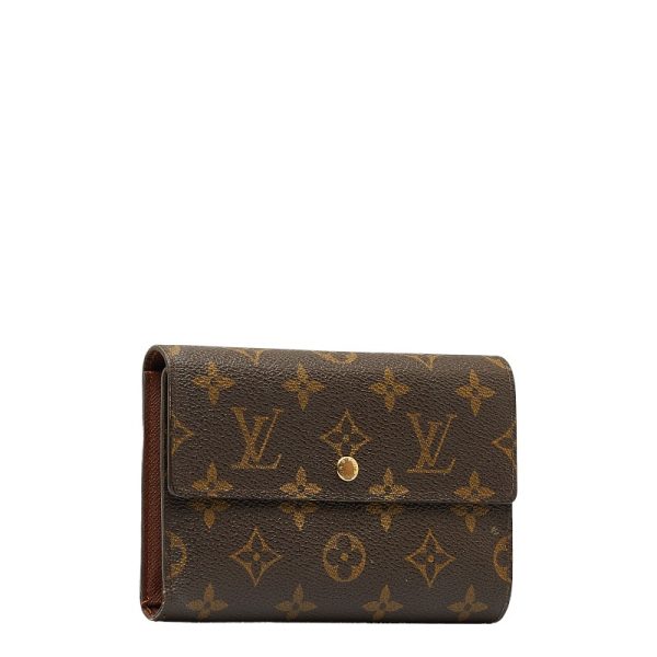 228 31974 2 Louis Vuitton Porte Tresor Etuit Papier Long Wallet M61202 Brown