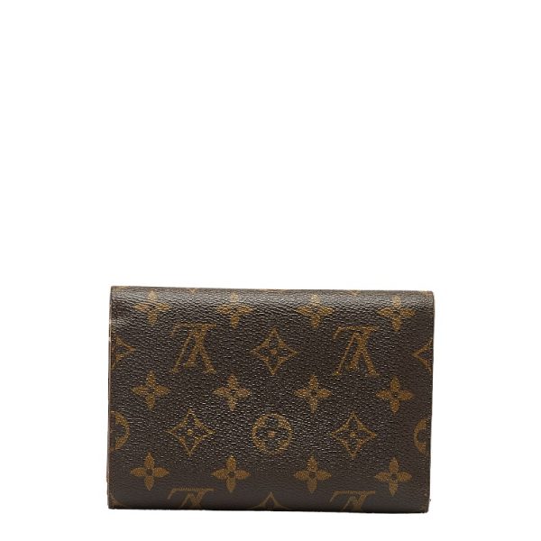 228 31974 3 Louis Vuitton Porte Tresor Etuit Papier Long Wallet M61202 Brown