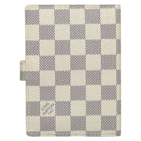 228 31991 3 Louis Vuitton Damier Azur Agenda PM Notebook Cover R20706 White