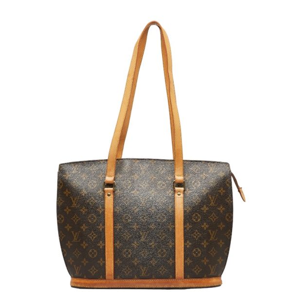 228 32026 1 Louis Vuitton Monogram Babylon Tote Bag M51102 Brown PVC Leather