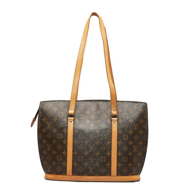 228 32026 3 Louis Vuitton Monogram Babylon Tote Bag M51102 Brown PVC Leather