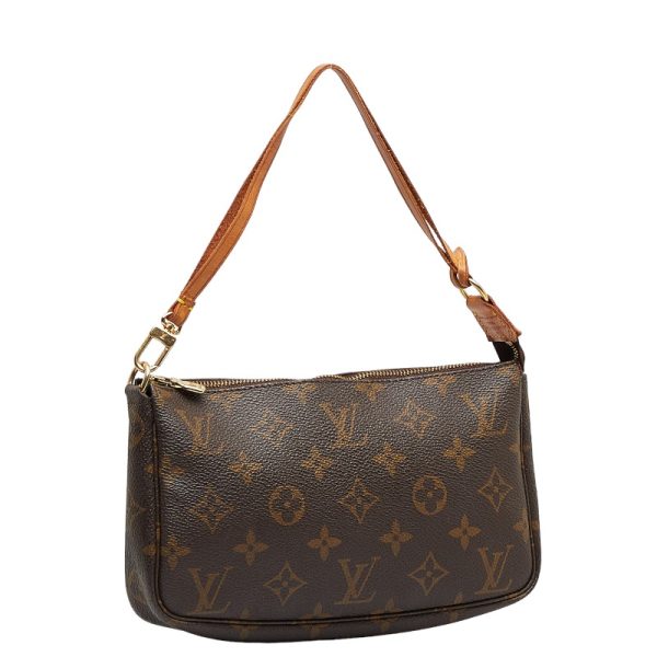 228 32028 2 Louis Vuitton Pochette Accessoire Shoulder Bag M51980 Brown