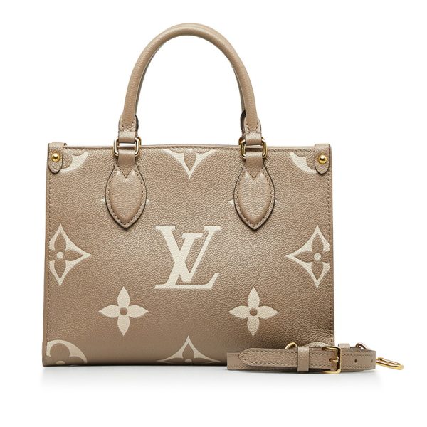 228 32030 1 Louis Vuitton Empreinte On the Go PM Bag Tourtrail Beige