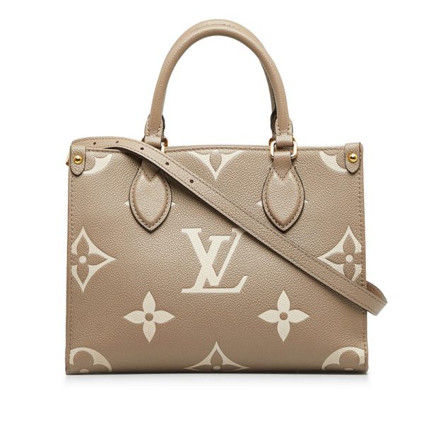 228 32030 2 Louis Vuitton Empreinte On the Go PM Bag Tourtrail Beige