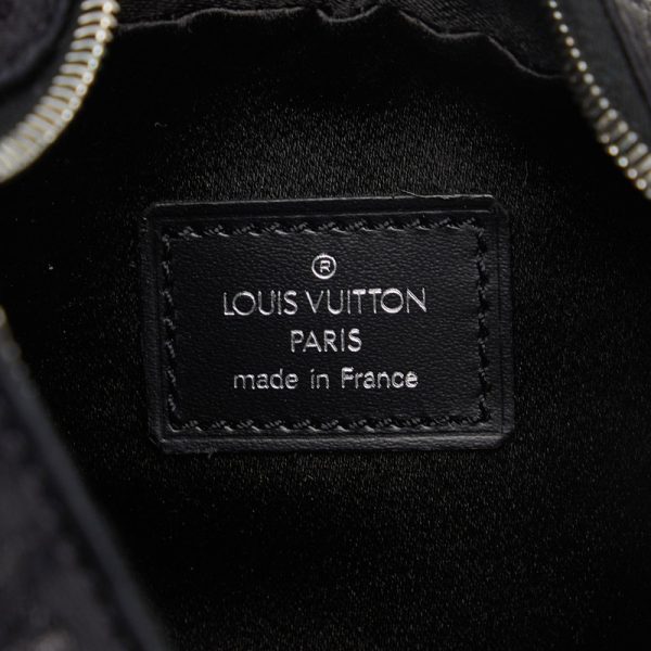 228 32039 10 Louis Vuitton Monogram Satin Little Boulogne Mini Handbag Noir Black