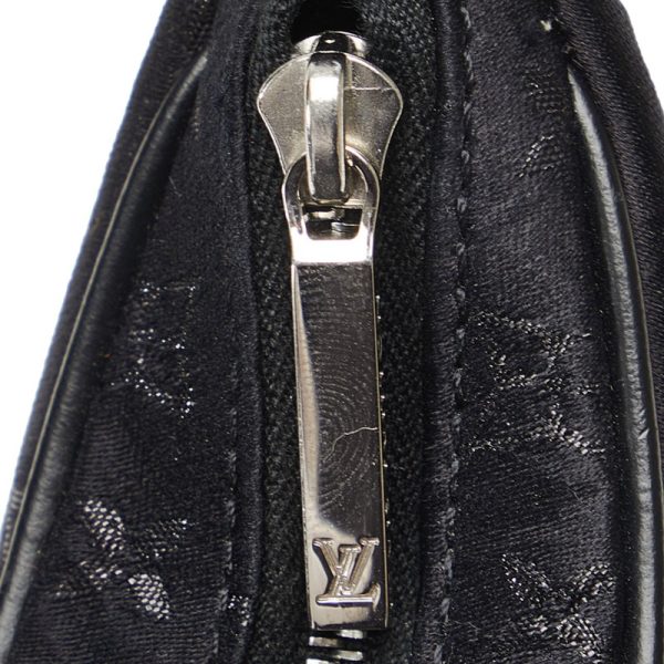 228 32039 8 Louis Vuitton Monogram Satin Little Boulogne Mini Handbag Noir Black